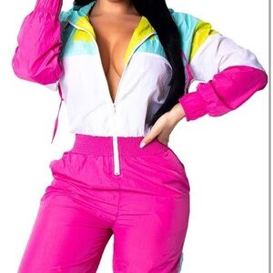 90’s Neon Jumpsuit